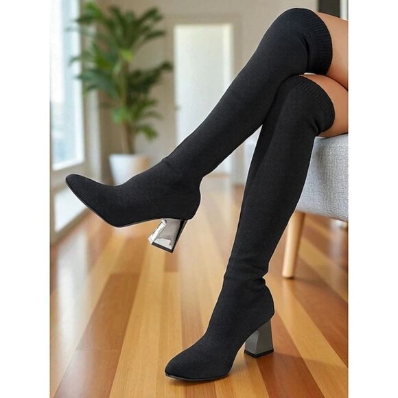 (T-3991) Hawkwell Women's Over The Knee Boots Sz 38 (7) - Picture 10 of 11